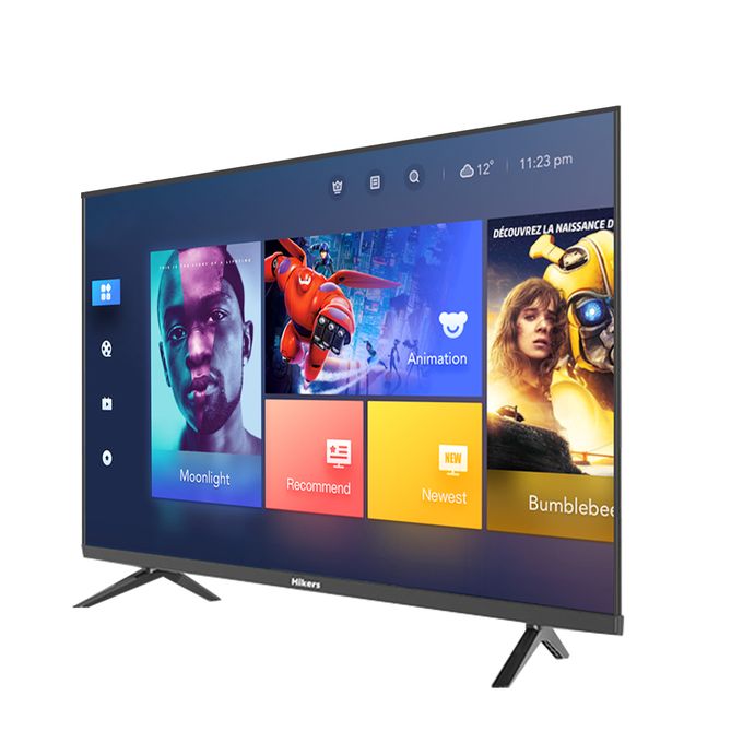 Hikers 55'' Inch Frameless Android Smart 4K LED TV-Black+WALLMOUNT